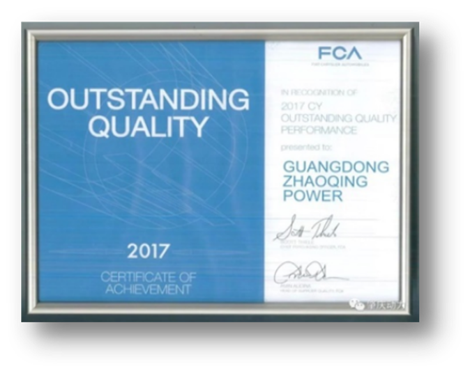 FCA – Outstanding Quality